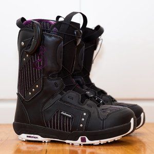 Salomon Women's Pearl Snowboard Boots, 6.5, Black